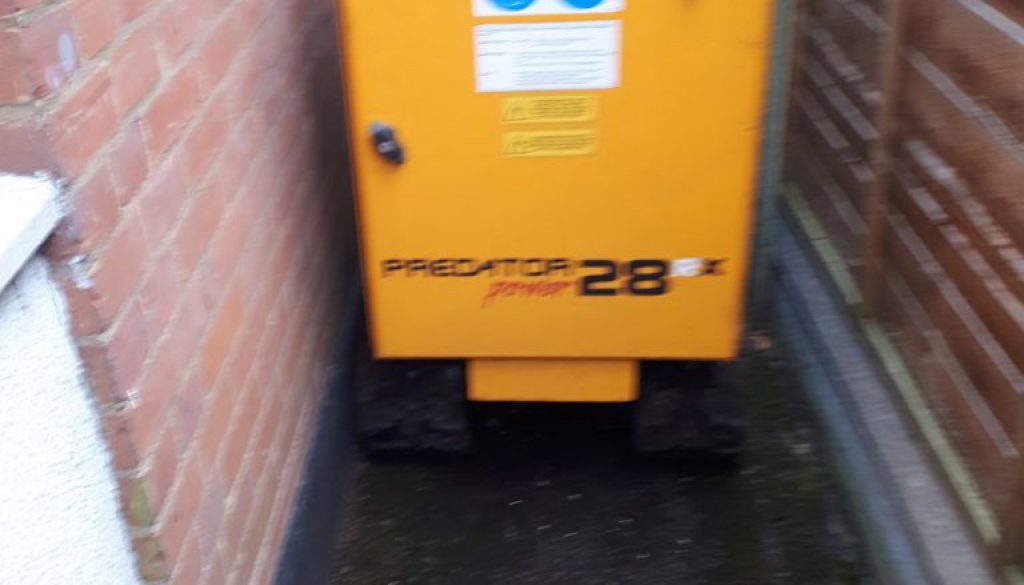 Our narrow access machine is ideal for getting through the smallest of places! For more details please contact Roy on (0...
