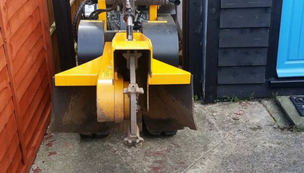 The Predator tracked stump grinder fits through most places, call Roy on 07971 648879 for a no obligation quote! ...