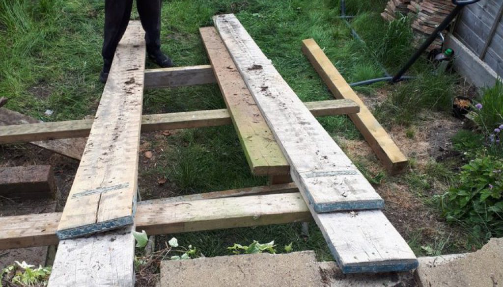 Tree stump removals today at Bishops Stortford, a very awkward garden to get into, hence the home made ramp! The tree st...