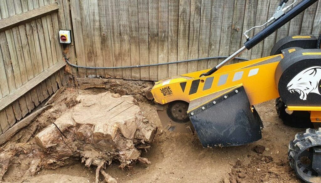 Removing a eucalyptus tree stump today in Chelmer village, near Chelmsford, Essex. We are here to help you with all your…